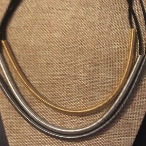 Contemporary suede necklace
